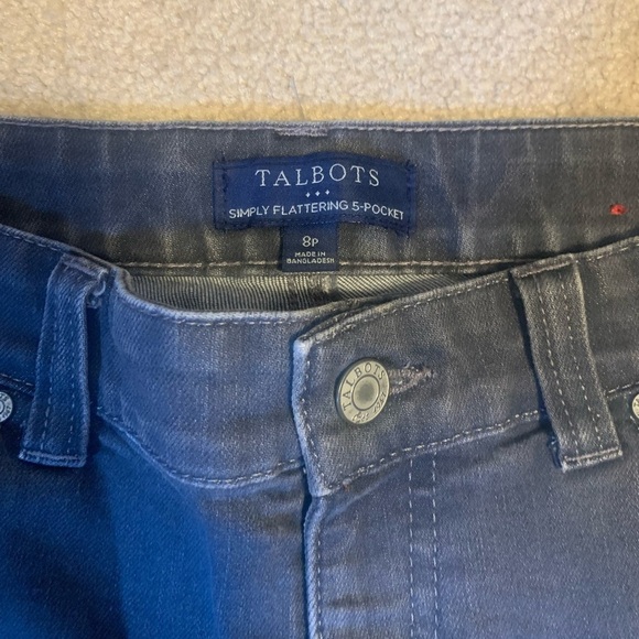 Talbots Gray Straight Leg Jeans - Picture 2 of 5